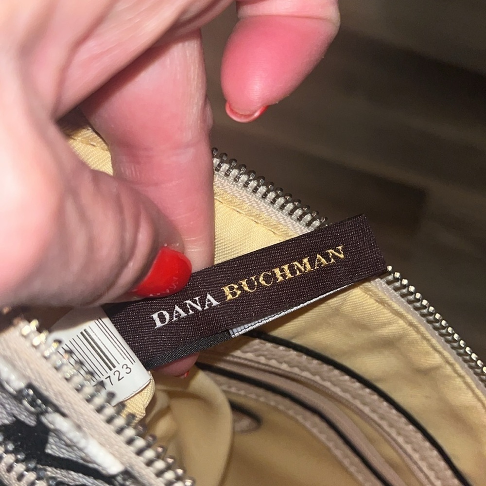 Dana Buchman floral crossbody bag / preowned with many pockets done - Picture 9 of 12